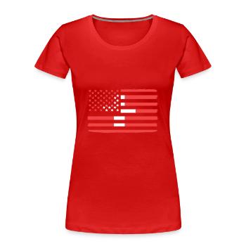 Schweiz Schweizer Schweizerdeutsch - Frauen Premium Bio T-Shirt - Rot - Vorne - Mia (176cm)