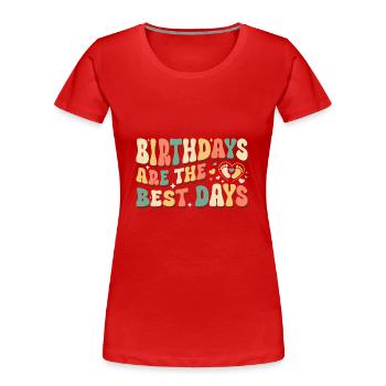Krankenschwester Baby Entbindungsschwester - Frauen Premium Bio T-Shirt - Rot - Vorne - Mia (176cm)