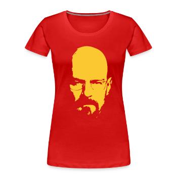 Le cuisinier - T-shirt bio Premium Femme - rouge - Devant - Mia (176cm)