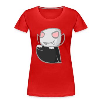 vampire - Women's Premium Organic T-Shirt - red - Front - Mia (176cm)