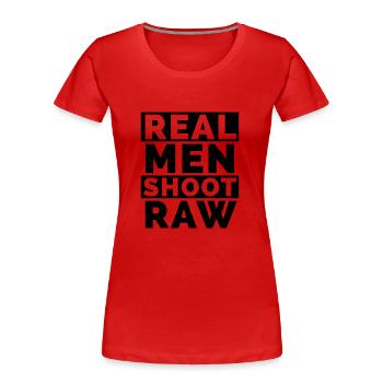 Cameraman / Photographer / Photograph - Women's Premium Organic T-Shirt - red - Front - Mia (176cm)