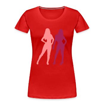 Sexy 2 Women - Women's Premium Organic T-Shirt - red - Front - Mia (176cm)