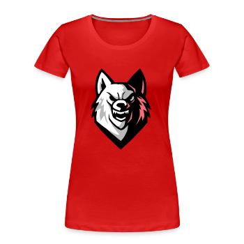 Lobod - Frauen Premium Bio T-Shirt - Rot - Vorne - Mia (176cm)