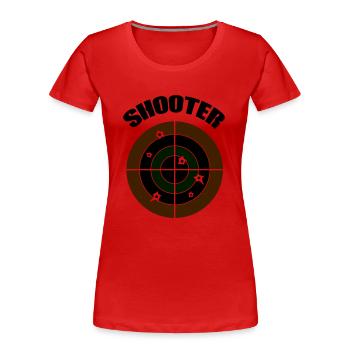 fadenkreuz shooter - Frauen Premium Bio T-Shirt - Rot - Vorne - Mia (176cm)