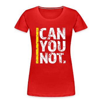 Ne pouvez-vous pas citer une blague drôle et sarcastique - T-shirt bio Premium Femme - rouge - Devant - Mia (176cm)
