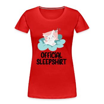 Image drôle Idée cadeau humour drôle - T-shirt bio Premium Femme - rouge - Devant - Mia (176cm)