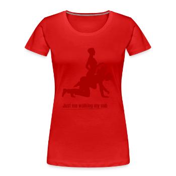 1000014217 - Frauen Premium Bio T-Shirt - Rot - Vorne - Mia (176cm)