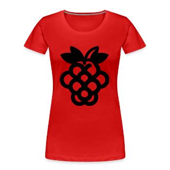 Trauben - Frauen Premium Bio T-Shirt - Rot - Vorne - Mia (176cm)