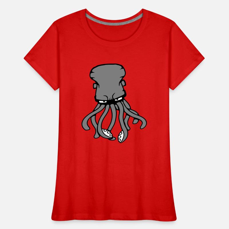 Pieuvre, Pieuvre, Pieuvre, Céphalopode, Calmar géant T-shirt bio Premium Femme