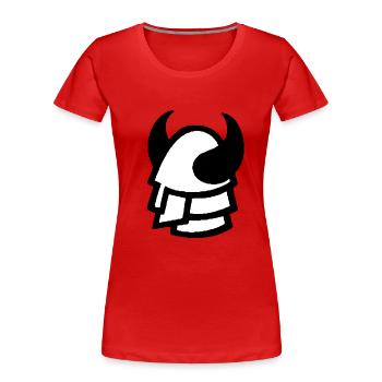 clou - T-shirt bio Premium Femme - rouge - Devant - Mia (176cm)