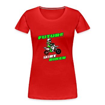 Future Dirt Biker Cadeau de motocross amusant pour les enfants - T-shirt bio Premium Femme - rouge - Devant - Mia (176cm)