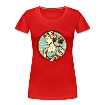 Perfect wife - Women's Premium Organic T-Shirt - red - Front - Mia (176cm)