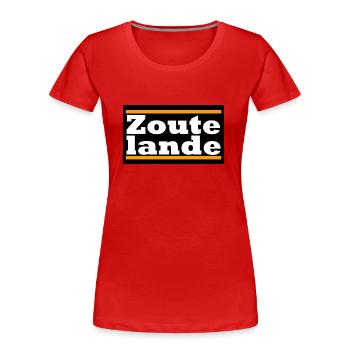 Zoutelande - Women's Premium Organic T-Shirt - red - Front - Mia (176cm)