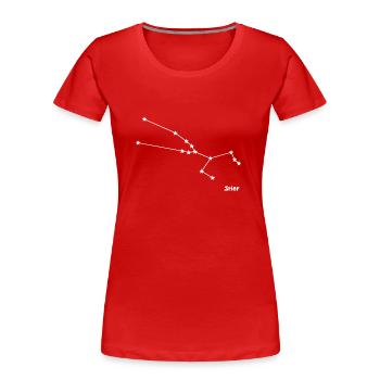 Sternzeichen Stier - Frauen Premium Bio T-Shirt - Rot - Vorne - Mia (176cm)