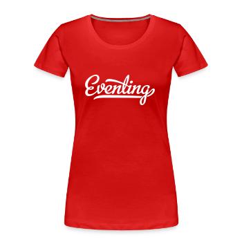Eventing - Women's Premium Organic T-Shirt - red - Front - Mia (176cm)