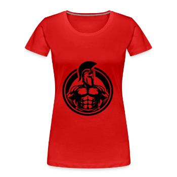 Sparta Spartaner Krieger Römer Gladiator Antike - Frauen Premium Bio T-Shirt - Rot - Vorne - Mia (176cm)