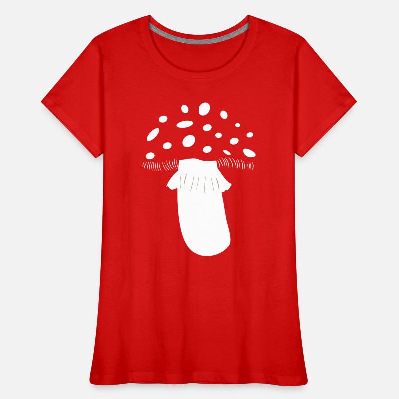 Toadstool Costume Mushroom Mushroom Forest Toadstool Red White Women's Premium Organic T-Shirt