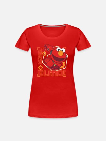 Mecha Builders Mecha Elmo - Frauen Premium Bio T-Shirt - Rot