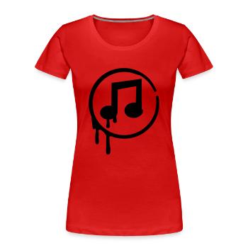 musik_f1 - Women's Premium Organic T-Shirt - red - Front - Mia (176cm)