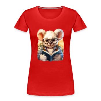 Koala - Women's Premium Organic T-Shirt - red - Front - Mia (176cm)