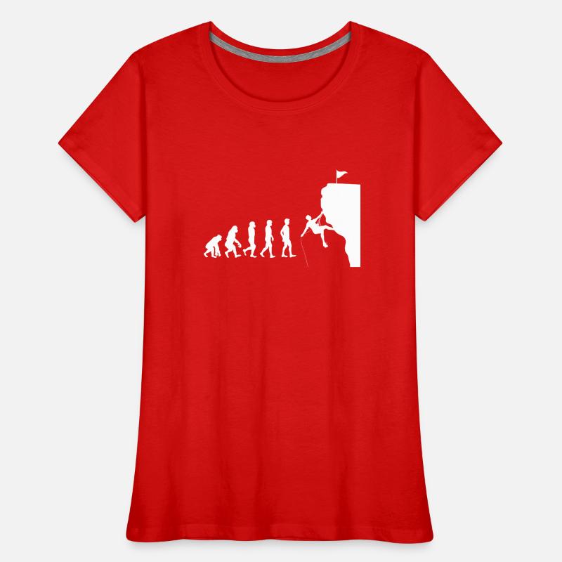 escalade d'évolution T-shirt bio Premium Femme