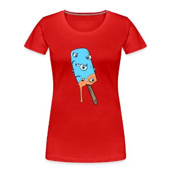 Eyes Cream Delight - Women's Premium Organic T-Shirt - red - Front - Mia (176cm)