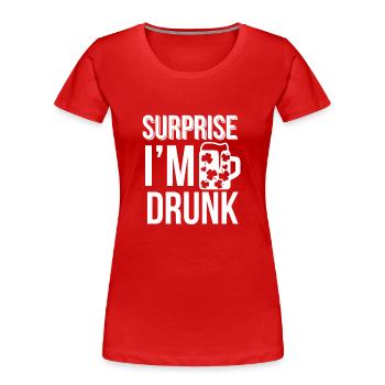 St. Patrick's Day Irisch Iren Glück Geschenk - Frauen Premium Bio T-Shirt - Rot - Vorne - Mia (176cm)