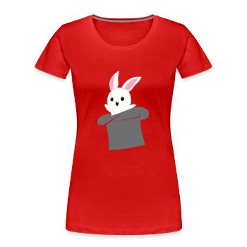 Zauberhut - Magie - Zaubern - Magier - Zauberhut - Frauen Premium Bio T-Shirt - Rot - Vorne - Mia (176cm)