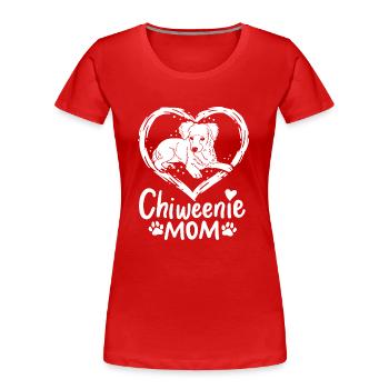 Chiweenie Mama Pelz Mama Hund Liebhaber Süße Mütter Tag - Frauen Premium Bio T-Shirt - Rot - Vorne - Mia (176cm)