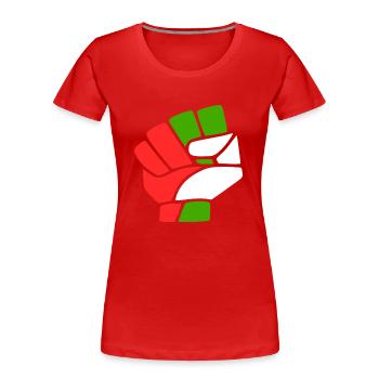 Palestine - T-shirt bio Premium Femme - rouge - Devant - Mia (176cm)