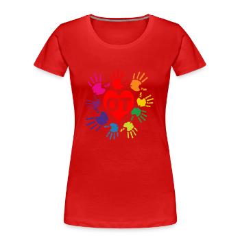 Therapie - Frauen Premium Bio T-Shirt - Rot - Vorne - Mia (176cm)