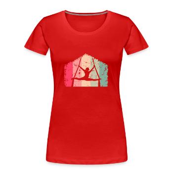 Zirkus Artist Artisten Artistin Retro Geschenk - Frauen Premium Bio T-Shirt - Rot - Vorne - Mia (176cm)