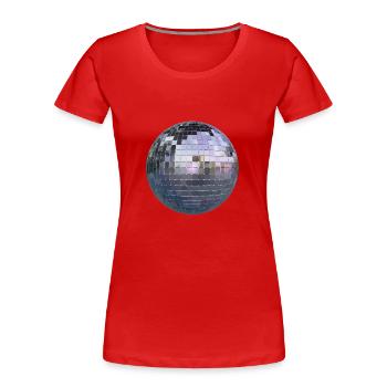 Bal Disco - T-shirt bio Premium Femme - rouge - Devant - Mia (176cm)