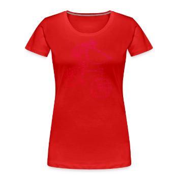 bmx Radfahren bmx jungen Herren bmx fahrrad - Frauen Premium Bio T-Shirt - Rot - Vorne - Mia (176cm)