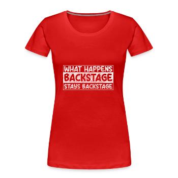 Theatre, Acting, Play, Technician - Women's Premium Organic T-Shirt - red - Front - Mia (176cm)