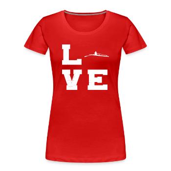 rameurs femmes aviron aviron hommes - T-shirt bio Premium Femme - rouge - Devant - Mia (176cm)