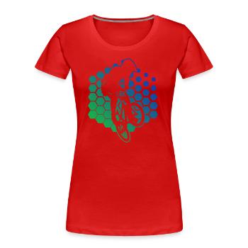 Bike Damen bmx Radfahren bmx jungen bmx fahrrad - Frauen Premium Bio T-Shirt - Rot - Vorne - Mia (176cm)