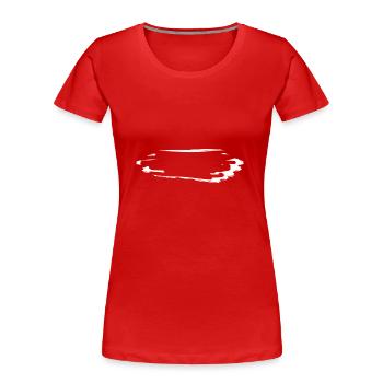 strich symbol risse - Frauen Premium Bio T-Shirt - Rot - Vorne - Mia (176cm)