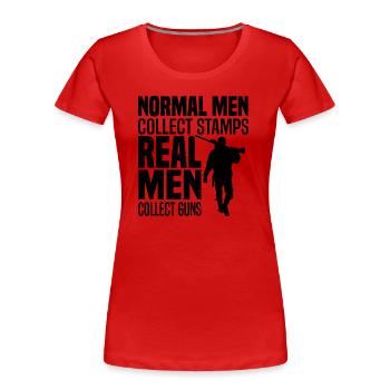Collect weapons - Women's Premium Organic T-Shirt - red - Front - Mia (176cm)