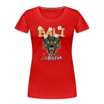 Bali - Indonésie - T-shirt bio Premium Femme - rouge - Devant - Mia (176cm)