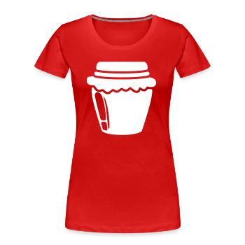 Honig symbol Imker - Frauen Premium Bio T-Shirt - Rot - Vorne - Mia (176cm)