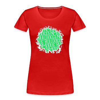 cool geburtstagsgeschenk terrier bday haustier - Frauen Premium Bio T-Shirt - Rot - Vorne - Mia (176cm)