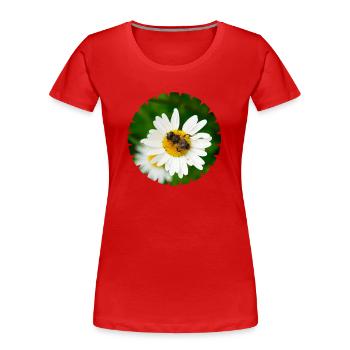 Without insects, there is no and no fruit - Women's Premium Organic T-Shirt - red - Front - Mia (176cm)