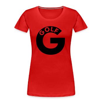 NATO G - Frauen Premium Bio T-Shirt - Rot - Vorne - Mia (176cm)