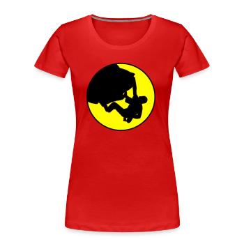 Climber - Boulder - Frauen Premium Bio T-Shirt - Rot - Vorne - Mia (176cm)