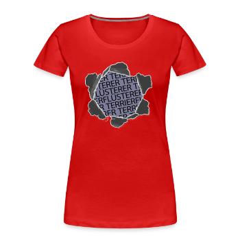 doggie geburtstag geschenk bachhund tier - Frauen Premium Bio T-Shirt - Rot - Vorne - Mia (176cm)