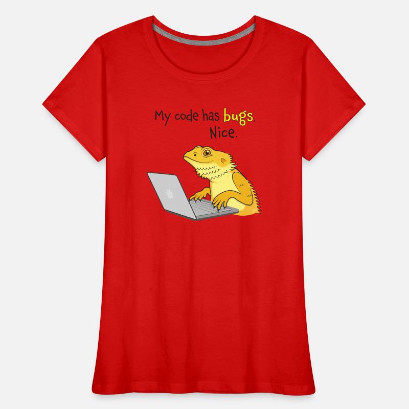 Lizard coding Women's Premium Organic T-Shirt