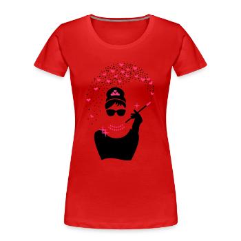 Diamond Girl - Princess Jewels - Jewellery - Women's Premium Organic T-Shirt - red - Front - Mia (176cm)