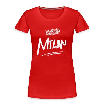 Kite - Women's Premium Organic T-Shirt - red - Front - Mia (176cm)