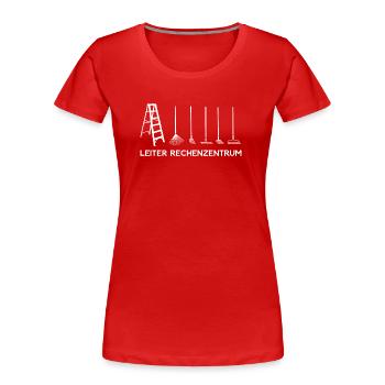 Leiter Rechenzentrum Hobbygärtner Gärtner Geschenk - Frauen Premium Bio T-Shirt - Rot - Vorne - Mia (176cm)